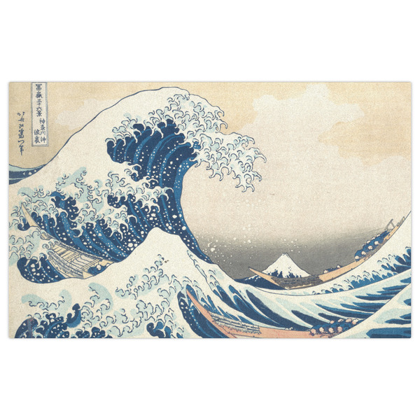 Great Wave off Kanagawa Indoor / Outdoor Rug - 5'x8' - Front Flat
