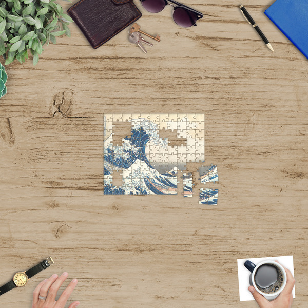 Great Wave off Kanagawa Jigsaw Puzzle 110 Piece - In Context