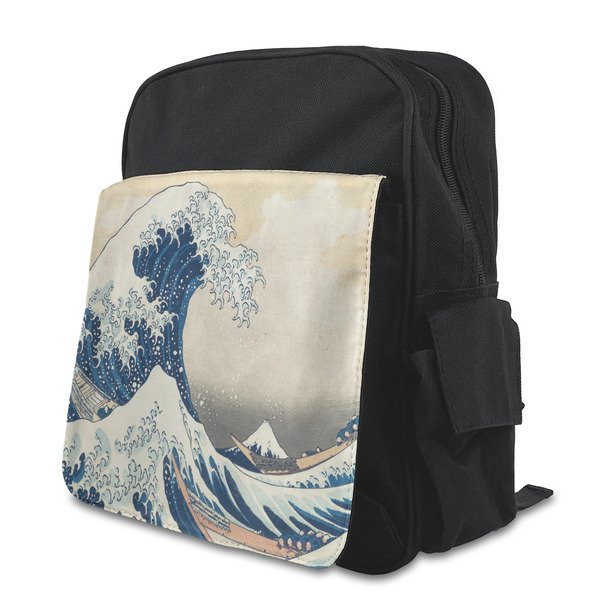 Custom Great Wave off Kanagawa Preschool Backpack