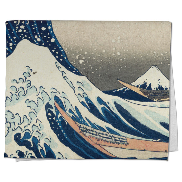 Custom Great Wave off Kanagawa Kitchen Towel - Poly Cotton