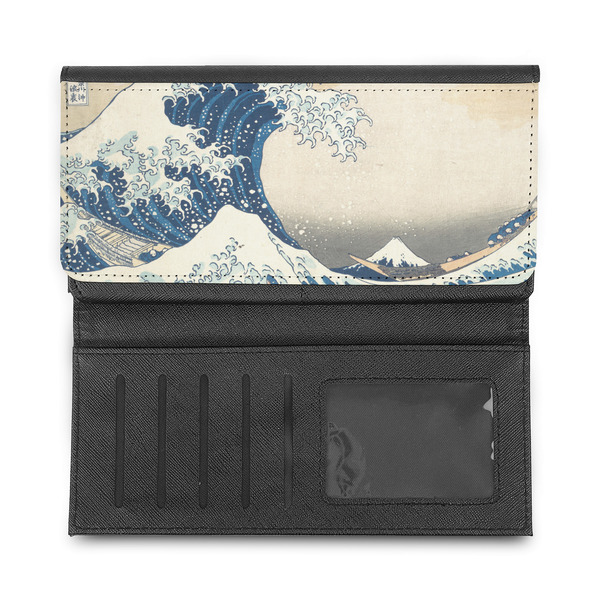 Great Wave off Kanagawa Ladies Wallet - Half Way Open