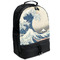 Great Wave off Kanagawa Large Backpack - Black - Angled View