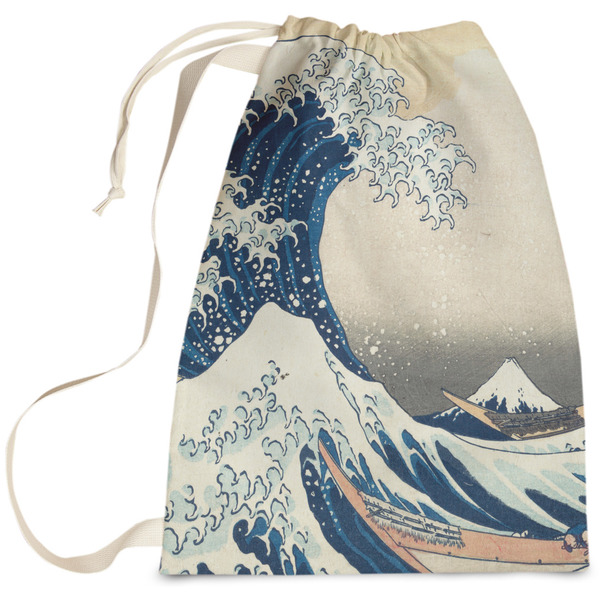 Custom Great Wave off Kanagawa Laundry Bag - Large