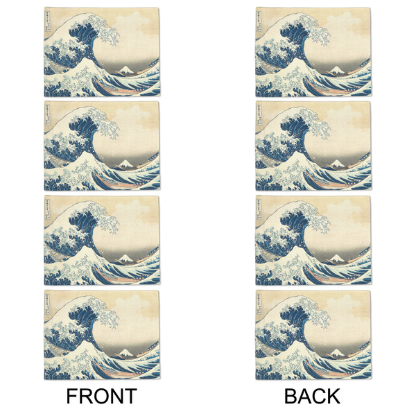 Great Wave off Kanagawa Linen Placemat - APPROVAL Set of 4 (double sided)