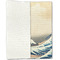 Great Wave off Kanagawa Linen Placemat - Folded Half