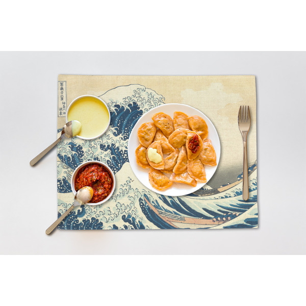 Great Wave off Kanagawa Linen Placemat - Lifestyle (single)