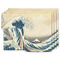 Great Wave off Kanagawa Linen Placemat - MAIN Set of 4 (double sided)