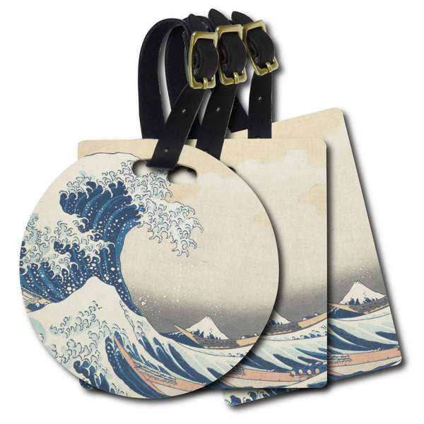 Custom Great Wave off Kanagawa Plastic Luggage Tag