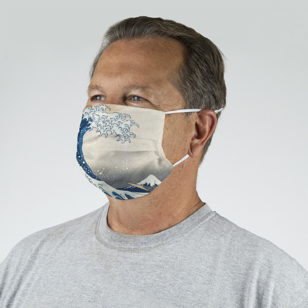 Great Wave off Kanagawa Mask - Quarter View on Guy