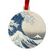 Great Wave off Kanagawa Metal Ball Ornament - Front