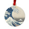 Great Wave off Kanagawa Metal Ball Ornament - Double Sided
