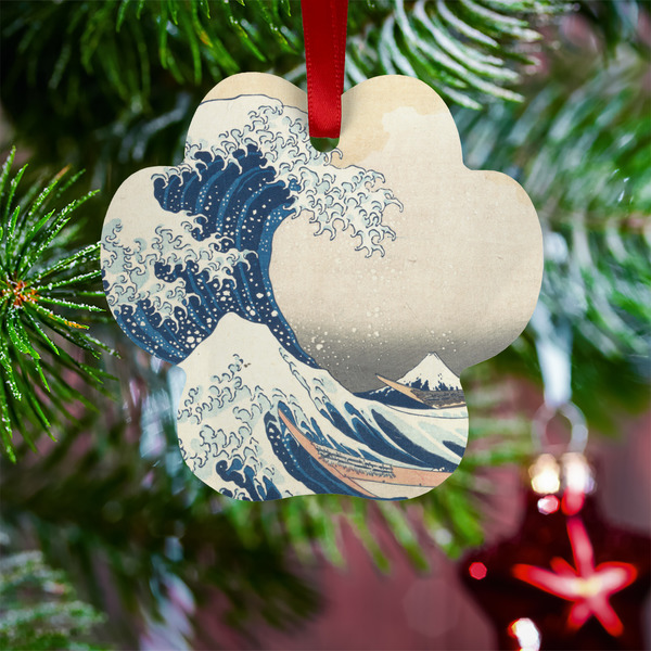Great Wave off Kanagawa Metal Paw Ornament - Lifestyle