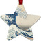 Great Wave off Kanagawa Metal Star Ornament - Front