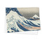 Great Wave off Kanagawa Microfiber Dish Towel - FOLDED HALF