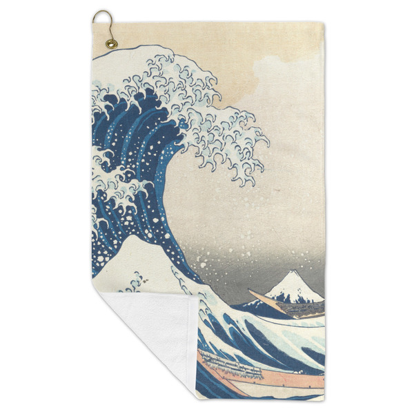 Great Wave off Kanagawa Microfiber Golf Towels - FOLD