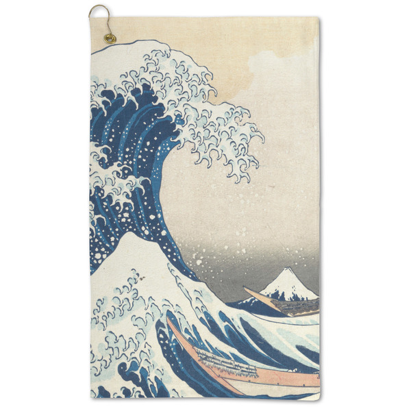 Custom Great Wave off Kanagawa Microfiber Golf Towel