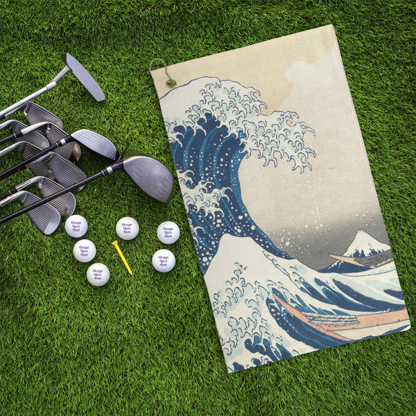 Great Wave off Kanagawa Microfiber Golf Towels - LIFESTYLE