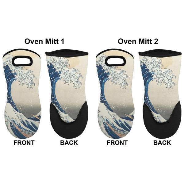 Great Wave off Kanagawa Neoprene Oven Mitt - Set of 2 - Approval