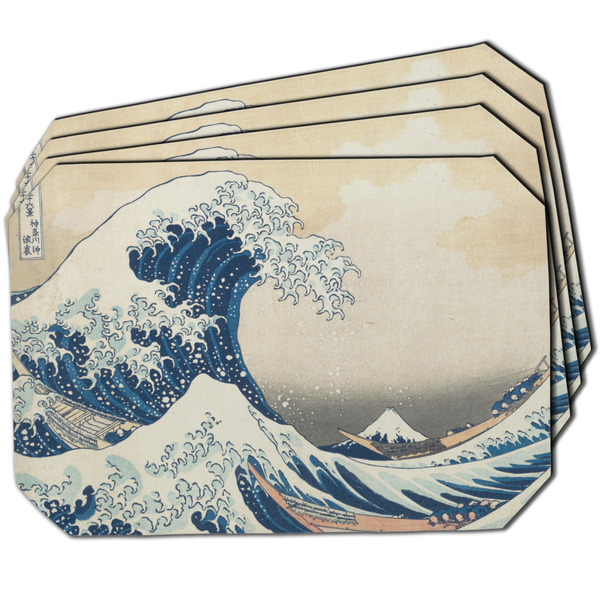 Custom Great Wave off Kanagawa Dining Table Mat - Octagon