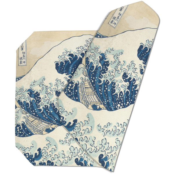 Custom Great Wave off Kanagawa Dining Table Mat - Octagon (Double-Sided)