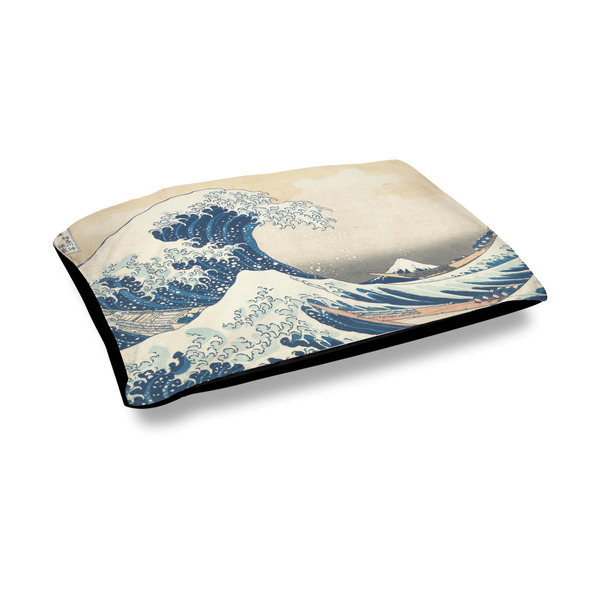Custom Great Wave off Kanagawa Outdoor Dog Bed - Medium