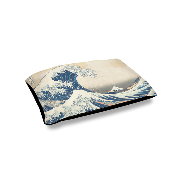 Custom Great Wave off Kanagawa Outdoor Dog Bed - Small