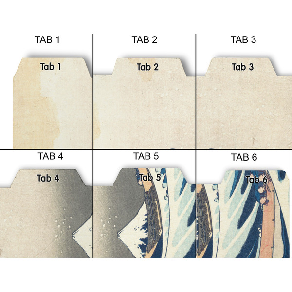 Great Wave off Kanagawa Page Dividers - Set of 6 - Approval