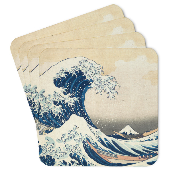 Custom Great Wave off Kanagawa Paper Coasters