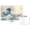Great Wave off Kanagawa Disposable Paper Placemat - Front & Back