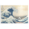 Great Wave off Kanagawa Disposable Paper Placemat - Front View