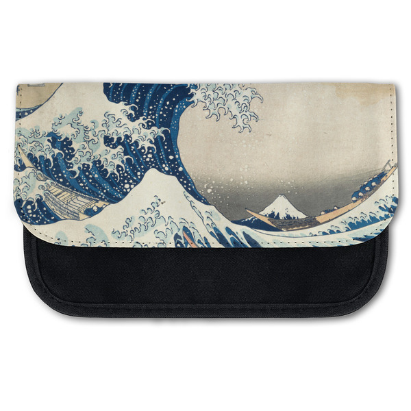 Custom Great Wave off Kanagawa Canvas Pencil Case