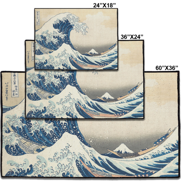 Great Wave off Kanagawa Personalized Door Mat - Group Parent IMF