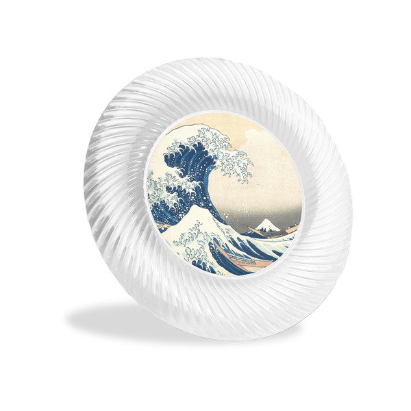 Custom Great Wave off Kanagawa Plastic Party Appetizer & Dessert Plates - 6"