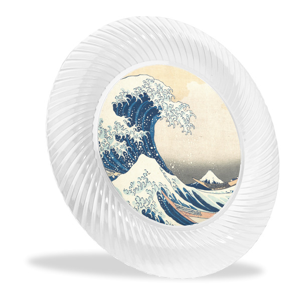 Custom Great Wave off Kanagawa Plastic Party Dinner Plates - 10"