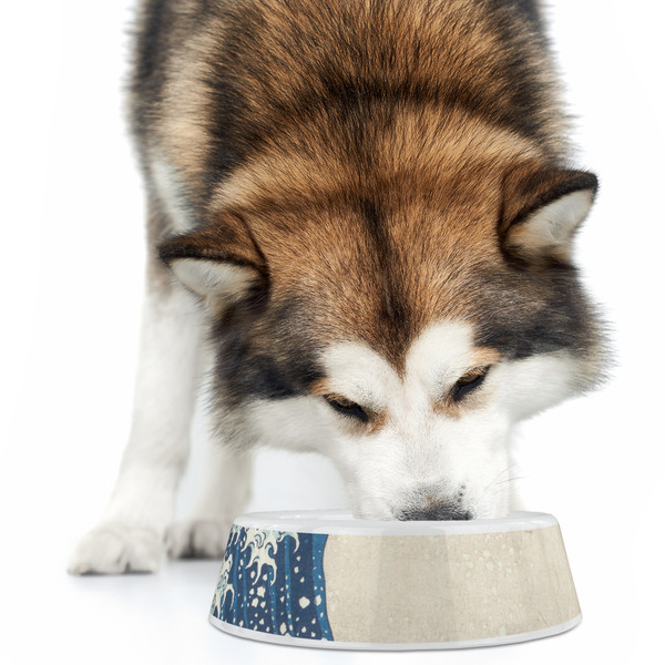 Great Wave off Kanagawa Plastic Pet Bowls - Large - LIFESTYLE