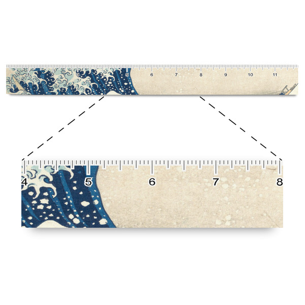 Custom Great Wave off Kanagawa Plastic Ruler - 12"