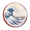 Great Wave off Kanagawa Printed Icing Circle - Medium - On Cookie