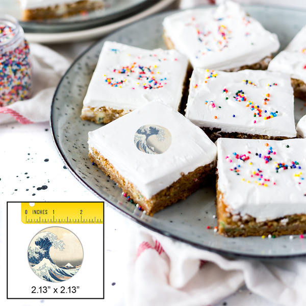 Great Wave off Kanagawa Printed Icing Circle - Small - In Context