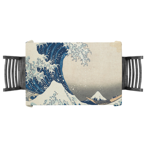 Custom Great Wave off Kanagawa Tablecloth - 58"x58"