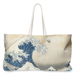 Great Wave off Kanagawa Large Tote Bag with Rope Handles