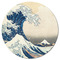 Great Wave off Kanagawa Round Fridge Magnet - FRONT