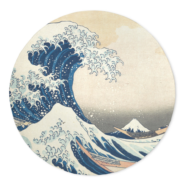 Custom Great Wave off Kanagawa 5' Round Indoor Area Rug