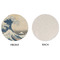 Great Wave off Kanagawa Round Linen Placemats - APPROVAL (single sided)