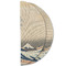 Great Wave off Kanagawa Round Linen Placemats - HALF FOLDED (double sided)