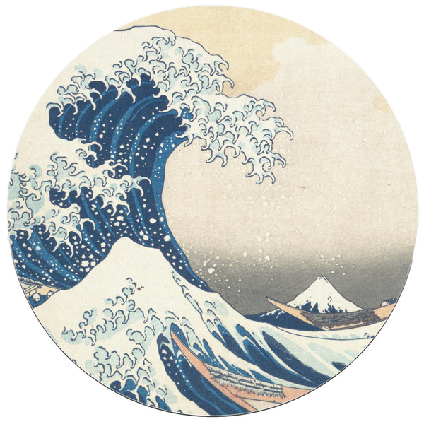 Great Wave off Kanagawa Round Mousepad - APPROVAL