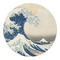 Great Wave off Kanagawa Round Paper Coaster - Approval
