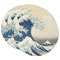 Great Wave off Kanagawa Round Paper Coaster - Main