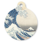 Great Wave off Kanagawa Round Pet ID Tag - Large