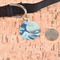 Great Wave off Kanagawa Round Pet ID Tag - Large - In Context