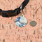 Great Wave off Kanagawa Round Pet ID Tag - Small - In Context